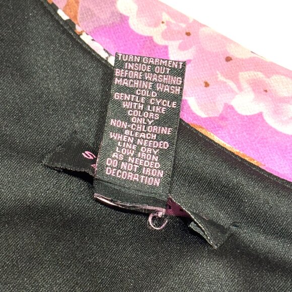 Vtg Y2K Floral Dress Asymmetrical Handkerchief Flutter Sleeve Fairy Whimsical - Picture 6 of 16